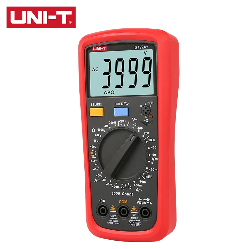 UNI-T Цифровой мультиметр UT39A + UT39C AC/DC напряжение сопротивление тока Емкость