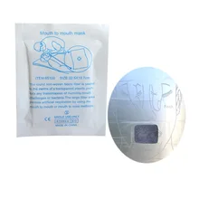 20 шт./упак. Портативный карман защитный экран CPR реаниматор с подачей воздуха ПВХ и медицинский пластик маска для оказание первой помощи