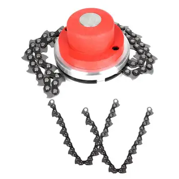 

1Pc Hay Mower Head With Standby Chain Simple Durable Field Mower Metal Chain Grass Cropper Trimmer Replace Head for Outdoor