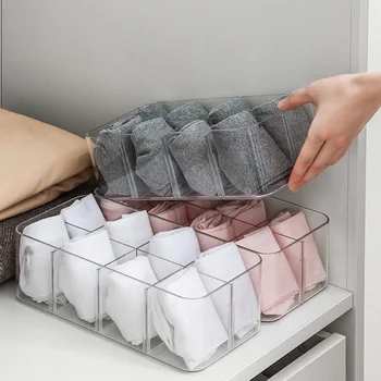 

Underwear Socks Storage Box Organizer Wardrobe Closet Underwear Storage Box Home Organization Drawer Divider Save Space