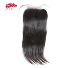 5x5 прозрачная швейцарская шнуровка предварительно сорвана с волосами младенца 10~ 20 дюймов свободная часть бразильские прямые волосы Реми закрытие