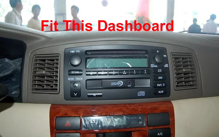 Clearance Qcta core Android 9.0 Car DVD GPS Player For Toyota Corolla E120 BYD F3 Multimedia WIFI 4GB+64GB DVR USB Radio Navi BT DAB+ MAP 2
