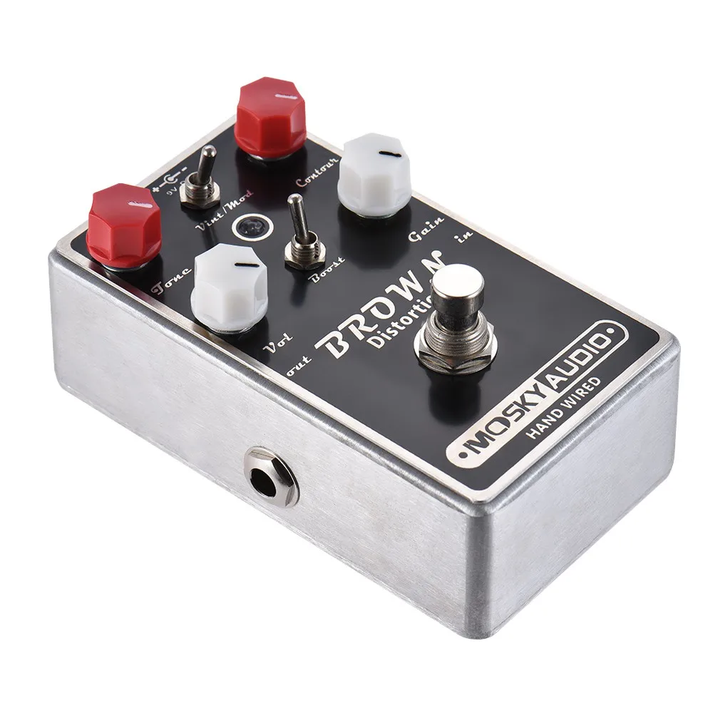 MOSKY BROWN Distortion Guitar Effect Pedal Full Metal Shell True
