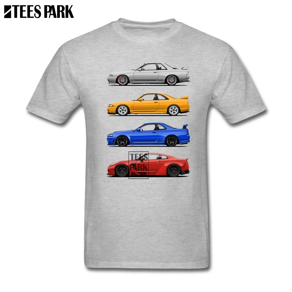Футболка большого размера с короткими рукавами JDM Car 80 s, Забавные футболки для взрослых, хлопок, футболка с короткими рукавами, высокое качество, для девочек-подростков - Цвет: Серый
