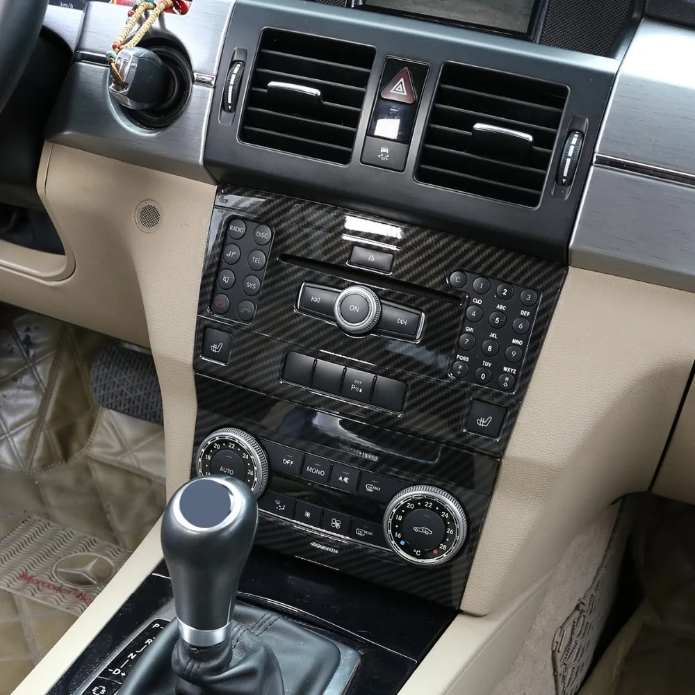 ABS Хромированная карбоновая Автомобильная объемная CD рамка для Mercedes benz GLK Class X204 2010 2011 2012 аксессуары