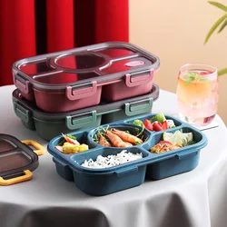 Bento Lunch Box Healthy Material Container Plastic Food Snacks Storage Container with Lids Microwave Dinnerware with Soup Cup Bento Lunch Box Healthy Material Container Plastic Food Snacks Storage Container with Lids Microwave Dinnerware with Soup Cup