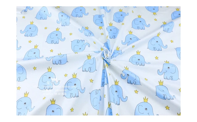 Baby Blue Elephant Wrapping Paper