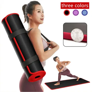 10MM Extra Thick 183cmX61cm High Quality NRB Non slip Yoga Mats For Fitness Tasteless Pilates