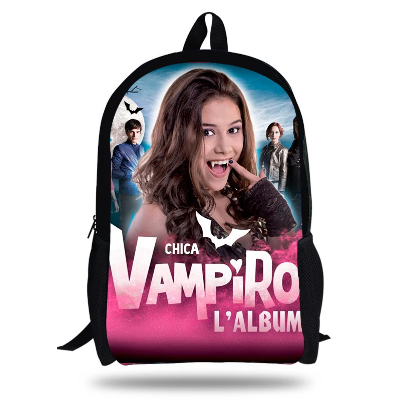 16-дюймовый шпилька для Vampiro студенческий рюкзак, так же подходит для Для женщин Для мужчин рюкзаки школьные сумки для мальчиков и девочек, рюкзак