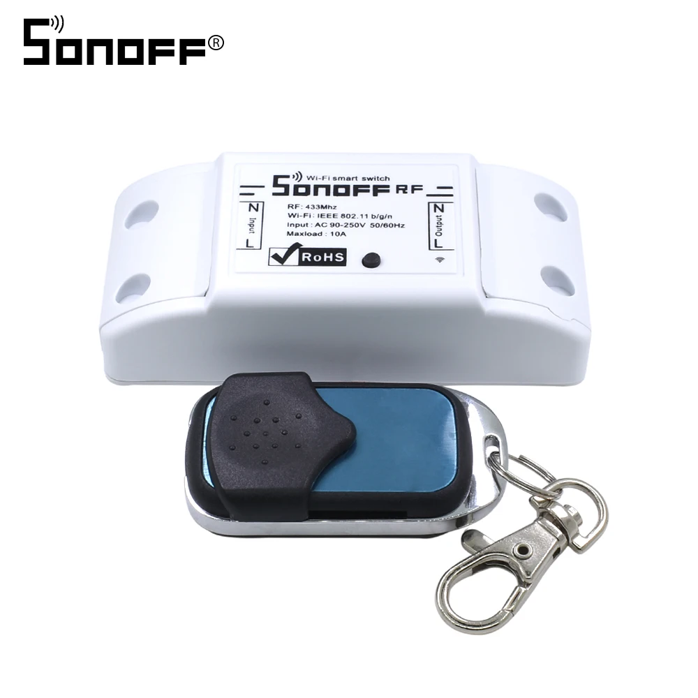 SONOFF, 433 МГц, пульт дистанционного управления, Wifi, 4 канала, беспроводной 433 управления, ABCD, 4 кнопки, переключатель, умный брелок для SONOFF, T1/4CH/RF - Комплект: Набор3