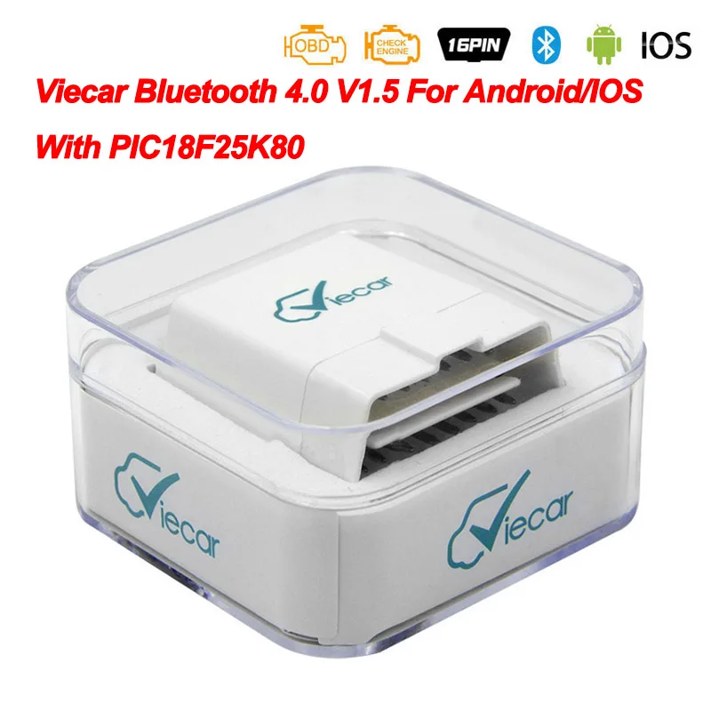 BT4.0 V1.5 Viecar ELM327 V2.2 PIC18F25K80 OBD2 wifi/Bluetooth/USB сканер ELM 327 ODB2 считыватель кодов OBD 2 OBD2 автомобильный диагностический инструмент - Цвет: BT4.0 V1.5