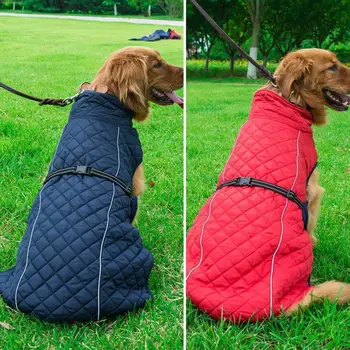 

Pet Reflective Outdoor Jacket For Large Dogs, Thickening Warm Coat For Autumn And Winter#1