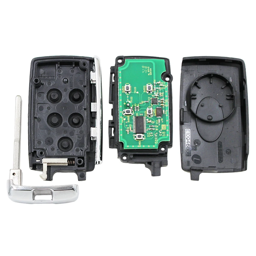 Okeytech 5 пуговицы 433MHz Smart Key для Land Rover freelander MK1 TD4 TD5 с PCF7953 чип вставить необработанное лезвие дистанционный ключ карты
