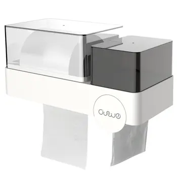 

Bathroom Carton Paper Towel Toilet Paper Rack Bathroom Toilet Home Free Punching Creative Waterproof Paper Roll Paper Tube