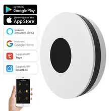 Universal wifi tuya inteligente ir controle remoto app funciona com amazon alexa google casa inteligente automação residencial