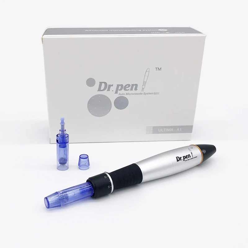 Электрический Dr. pen Ultima A1-C полумерманентная вышивка татуировки пистолет с 12 булавки иглы картриджи Авто Микро прокатки Дерма терапия