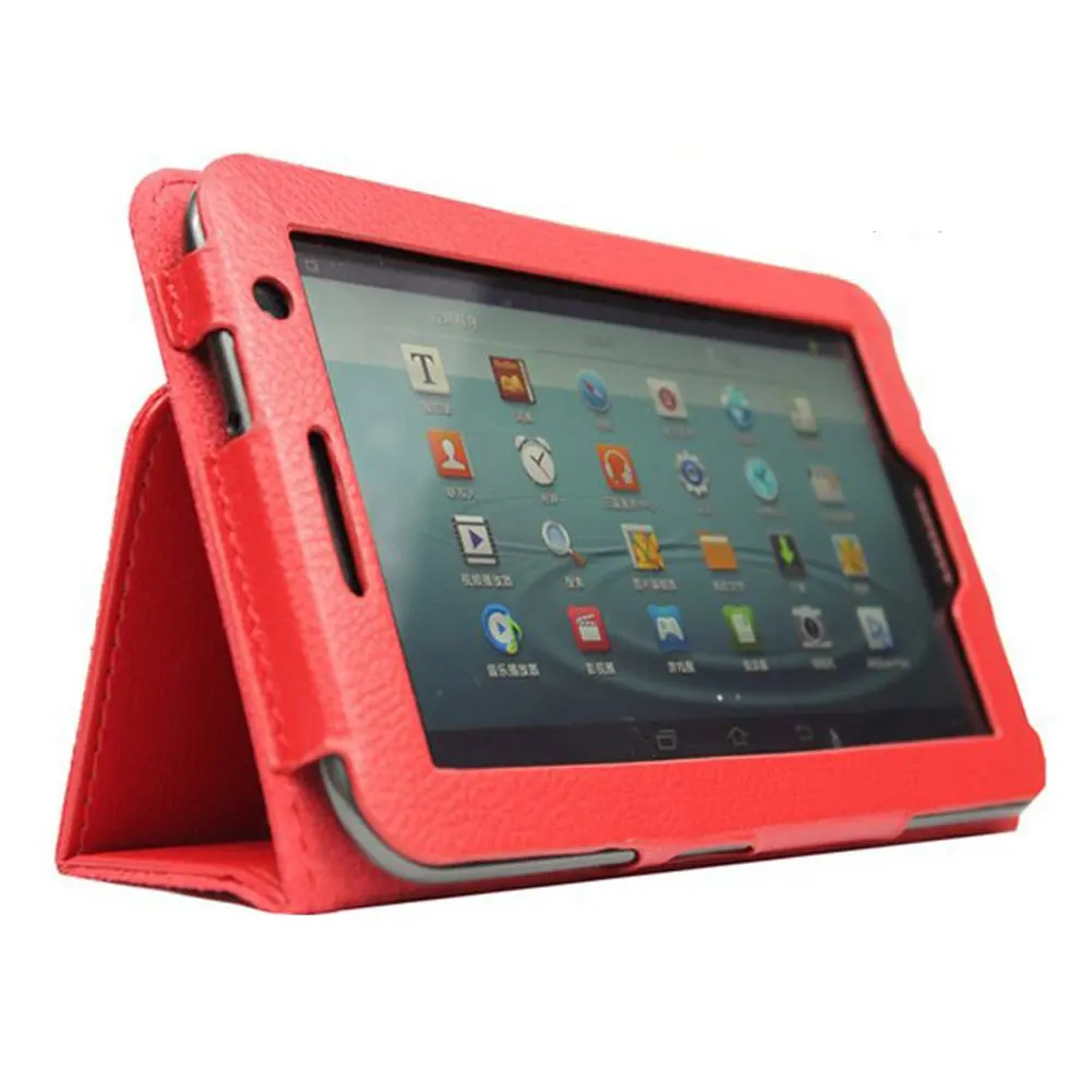 Чехол для планшета для Samsung Galaxy Tab 2 7," GT-P3100 P3110 P3108 P6200 Магнитный чехол из искусственной кожи с откидной крышкой Folio чехол для смартфона с держателем для карт, Wi-Fi/3g