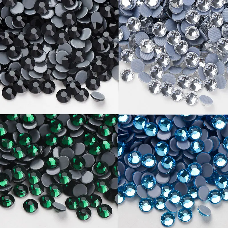 Rhinestones Flatback/SS4-SS40 Glass Hotfix Flatback Bulk DIY Crystal Stone for Evening Dress Decorations | Дом и сад