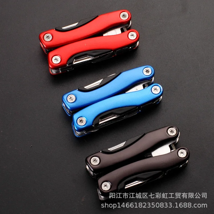

High Quality Multi-functional Mini Tool Small Folding Knife & Pliers Gift Aluminum Coloring Multi-function Plier Special Offer C
