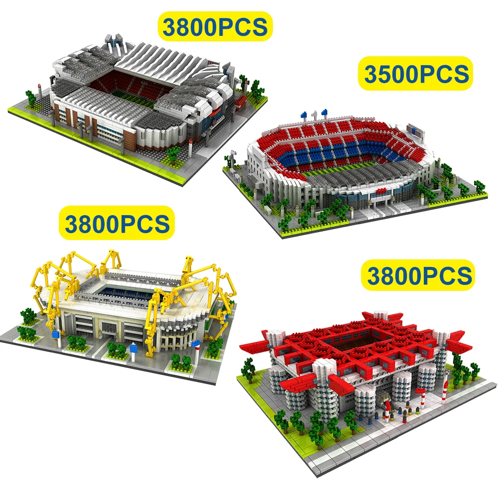 Architecture Blocks Model Football Field Creative DIY Building Toys Bricks Children Educational Xmas Gifts | Игрушки и хобби