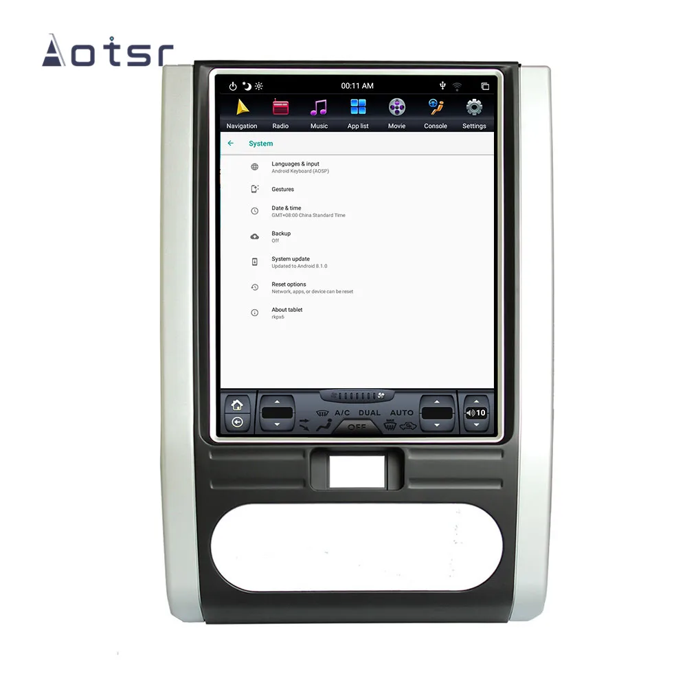 AOTSR Android 8,1 новейший Tesla стиль HD экран Автомобильный gps навигатор для NISSAN X-TRAIL Qashqai 2007+ WiFi мультимедийный проигрыватель радио