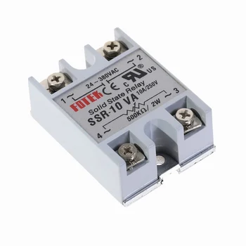 

1pcs Solid State Relay Module SSR-10VA 10A Extermal control potentiometer Input 24-380VAC Output