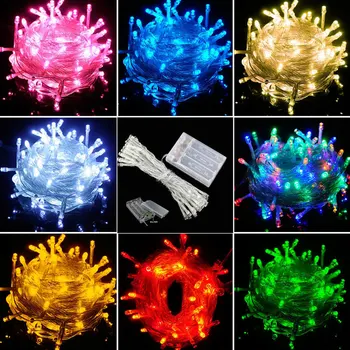 2M 3M 4M 5M 10M Led String Licht Slingers Outdoor Voor Kerst Led Decoraction Fairy lichten Thuis Bruiloft Vakantie Lichten