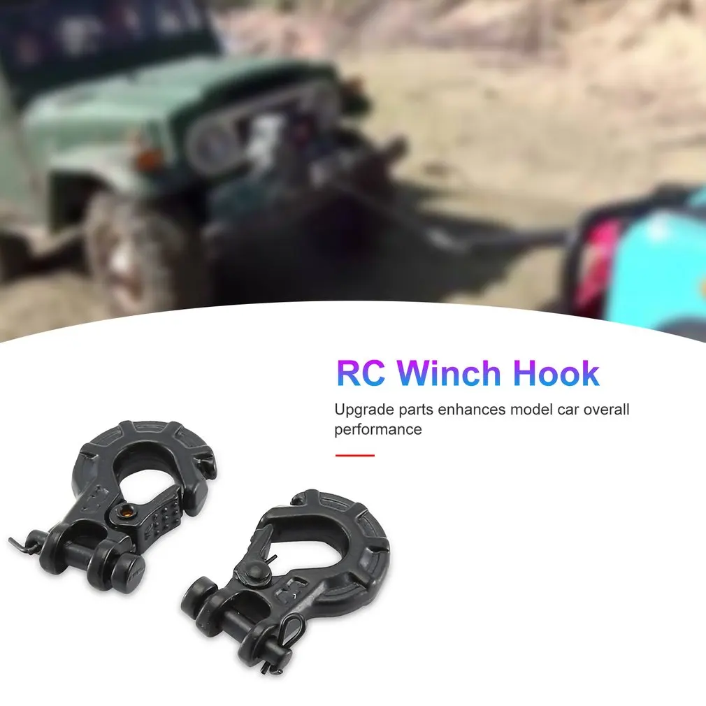 2шт RC лебедка крюк для 1/10 RC автомобиль гусеничный имитационная модель обновленные детали лебедка крюк подходит для осевой SCX10 грузовик модель