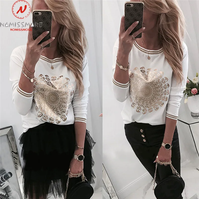 

Elegant Women Hoodies for Streetwear Color Matching Patchwork Design O-Neck Long Sleeve Print Autumn Winter Casual Pullovers Top