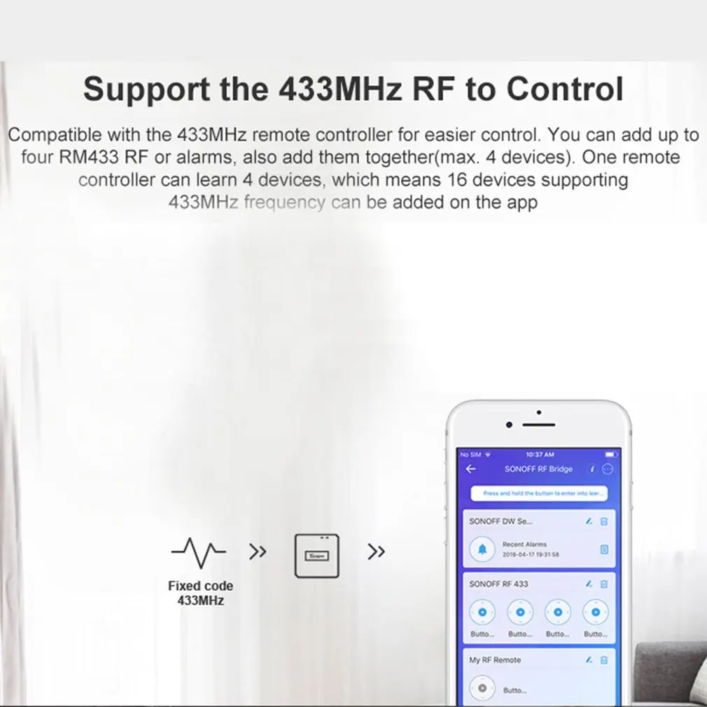 Sonoff Wifi 433 МГц модуль домашней автоматизации универсальный переключатель умный дом автоматизация Wi-Fi пульт дистанционного управления Rf управление Лер