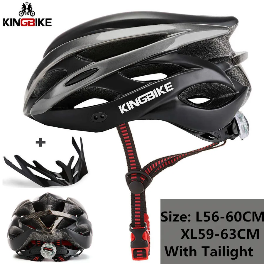 KINGBIKE New Design Black Bicycle Helmets MTB Mountain Road Cycling Helmet Bike casco ciclismo bicycle helmet size L-XL - Цвет: P-872