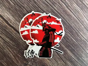 

1pcs JSamurai Japanese Martial Arts Car Sticker for Laptop Luggage Skateboard Cartoon Stickers waterproof Creative Vinyl Decal