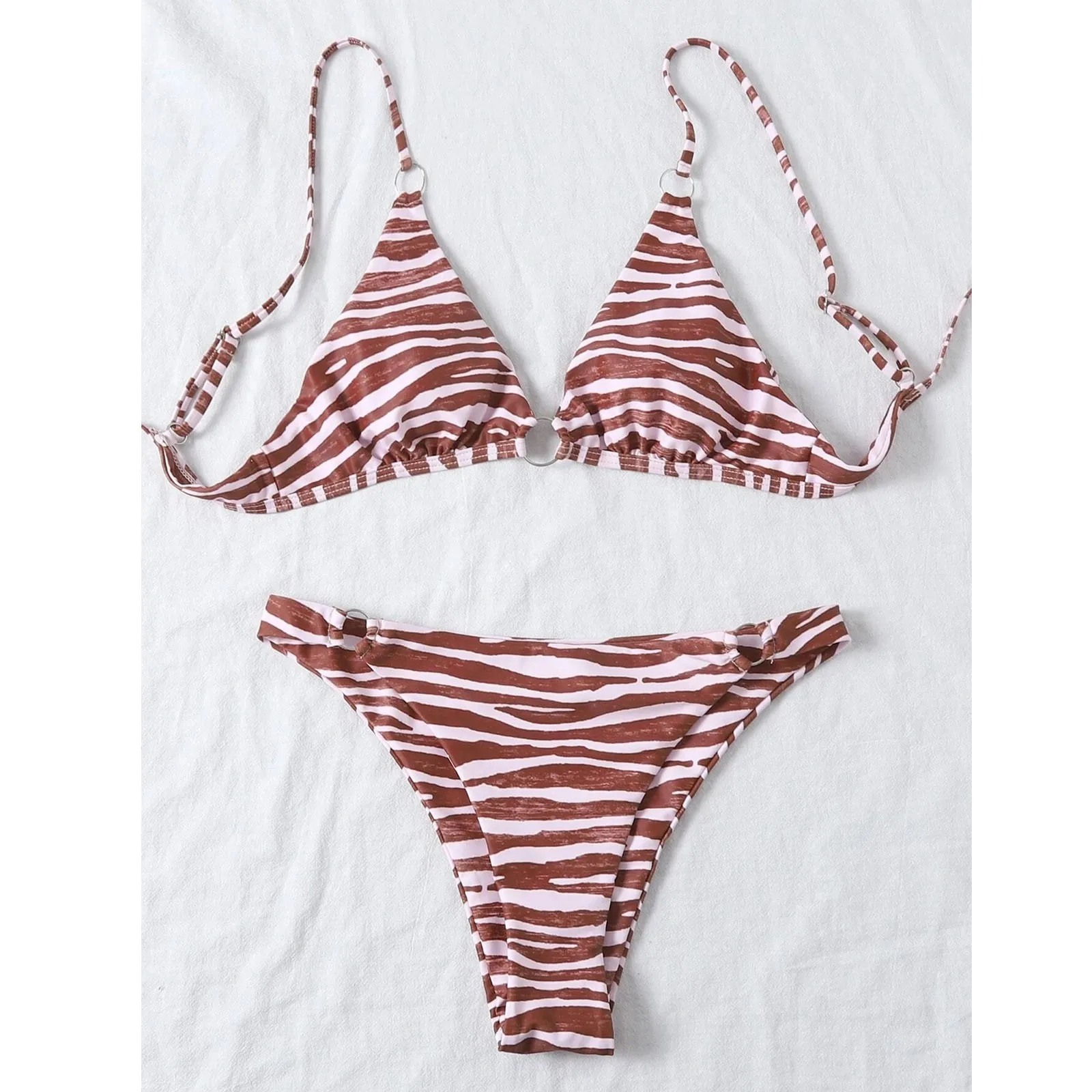 2 uds de las mujeres traje de baño Bikini conjunto Push Up acolchado de