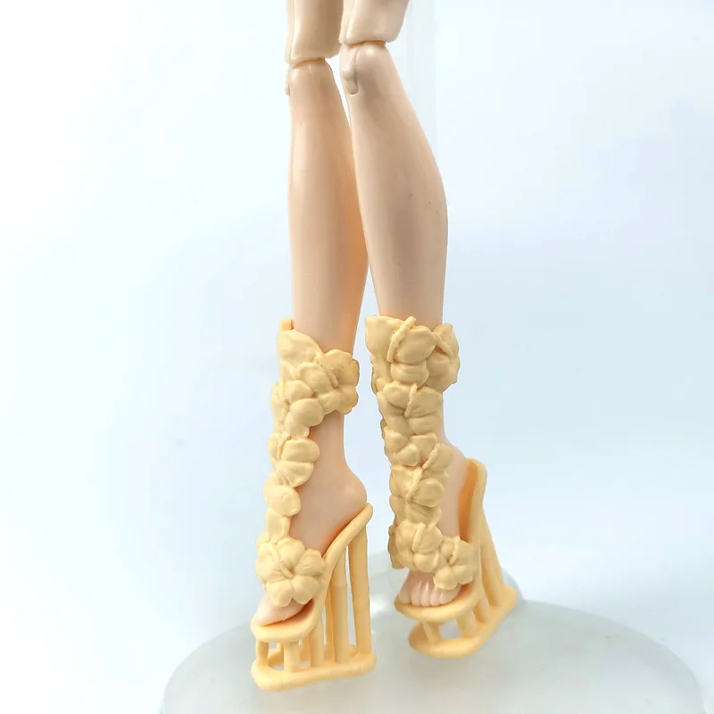 1pair Doll Shoes For Monster High Heel Dolls Accessories Booties 1 6 Demon Girls Play Diy Toys Aliexpress 