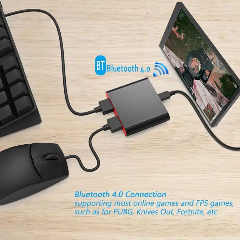  Ipega PG-9116 Mini Bluetooth Keyboard Mouse Converter Adapter for Game PUBG