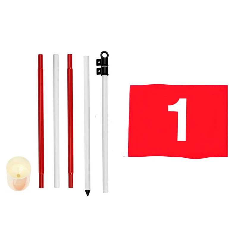 

Putting Green Flags Golf Flagsticks Practice Hole Cup With Flag Golf Pin Flags For Standard Golf Course