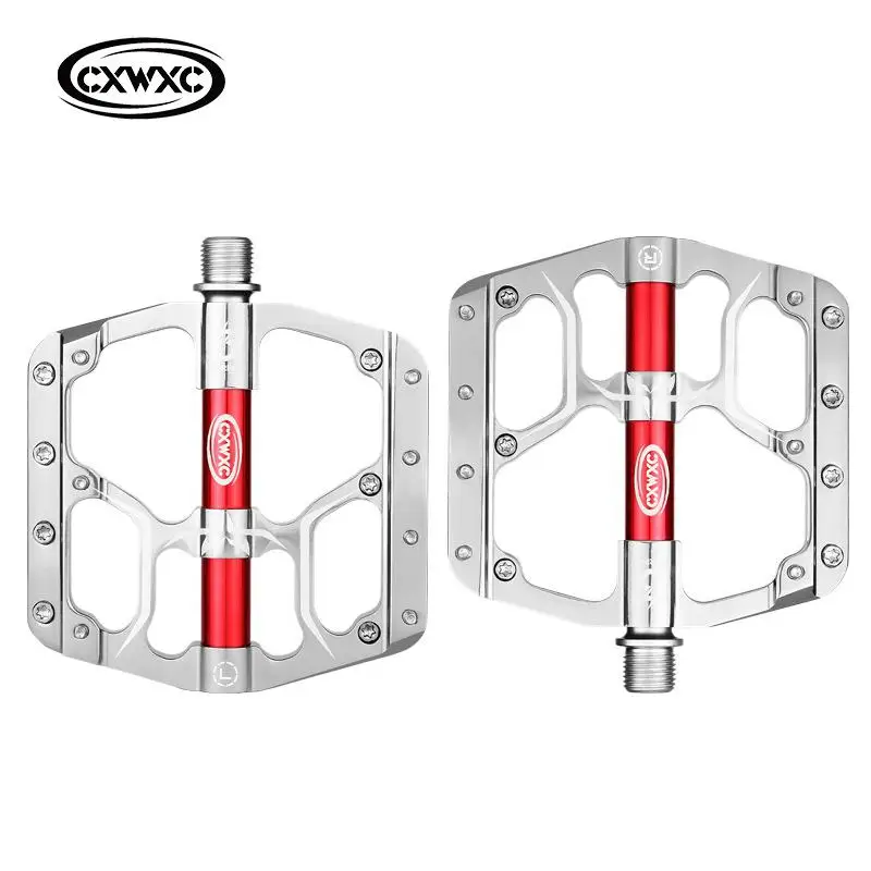 Silver 3 герметичные подшипники, велосипедные педали для горного велосипеда MTB, педали для горного велосипеда, велосипедные педали с ЧПУ, Аксессуары для велосипеда из алюминиевого сплава - Цвет: Silver