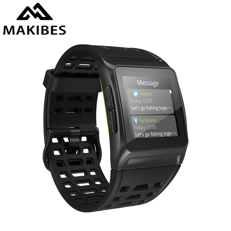 Мужские Смарт часы Makibes BR1 ECG + PPG Strava GPS|Смарт-часы| |