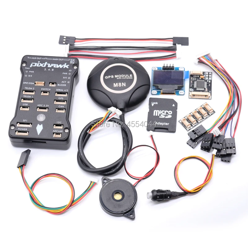 Контроллер полета автопилота Pixhawk2.4.8 PIX PX4 32 Bit GPS M8N + OSD OLED w/4G SD предохранительный