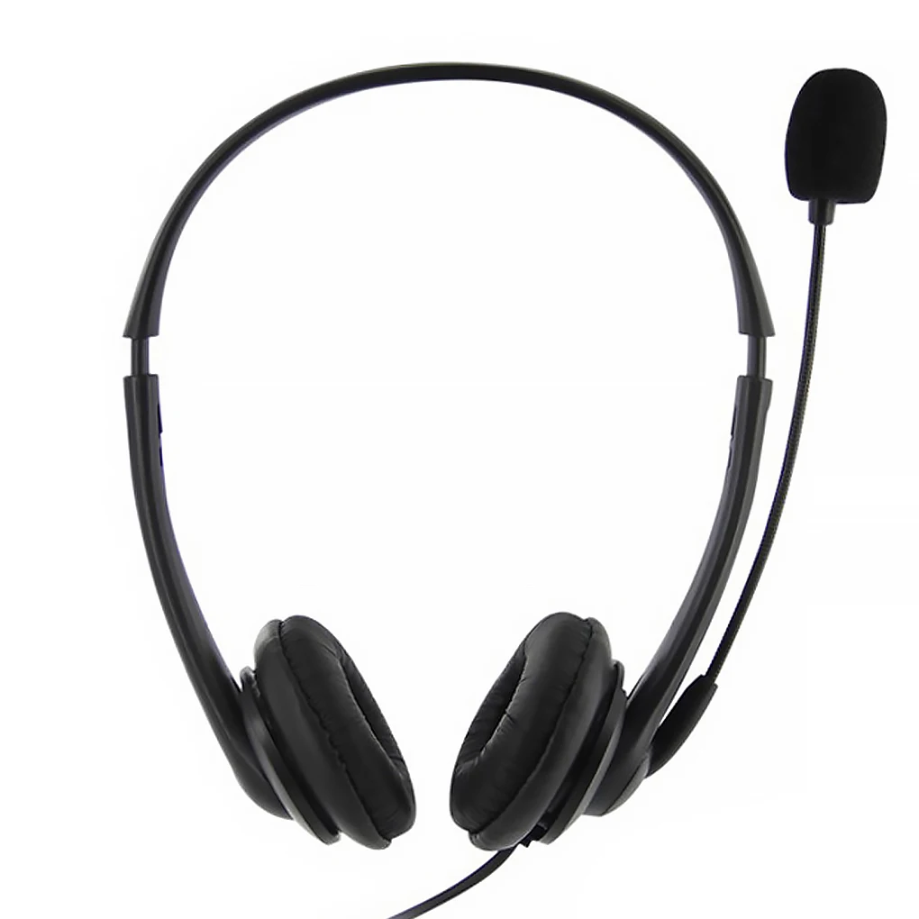 USB Earphone Computer Laptop Wired Headset Gaming Online Chatting Head Mounted Line Control Headphone