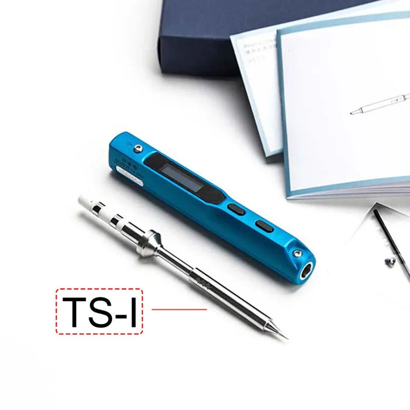 

Portable 65W Programmable TS100 Electric Soldering Iron Digital LCD Easy-dismount Design Space Saving With Russian Manual