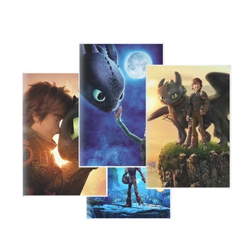 

Movie How to Train Your Dragon Notebook Thick Note Book 100 sheets Memo Writing Pad Hiccup Toothless Light Fury Vinyl Figure Set