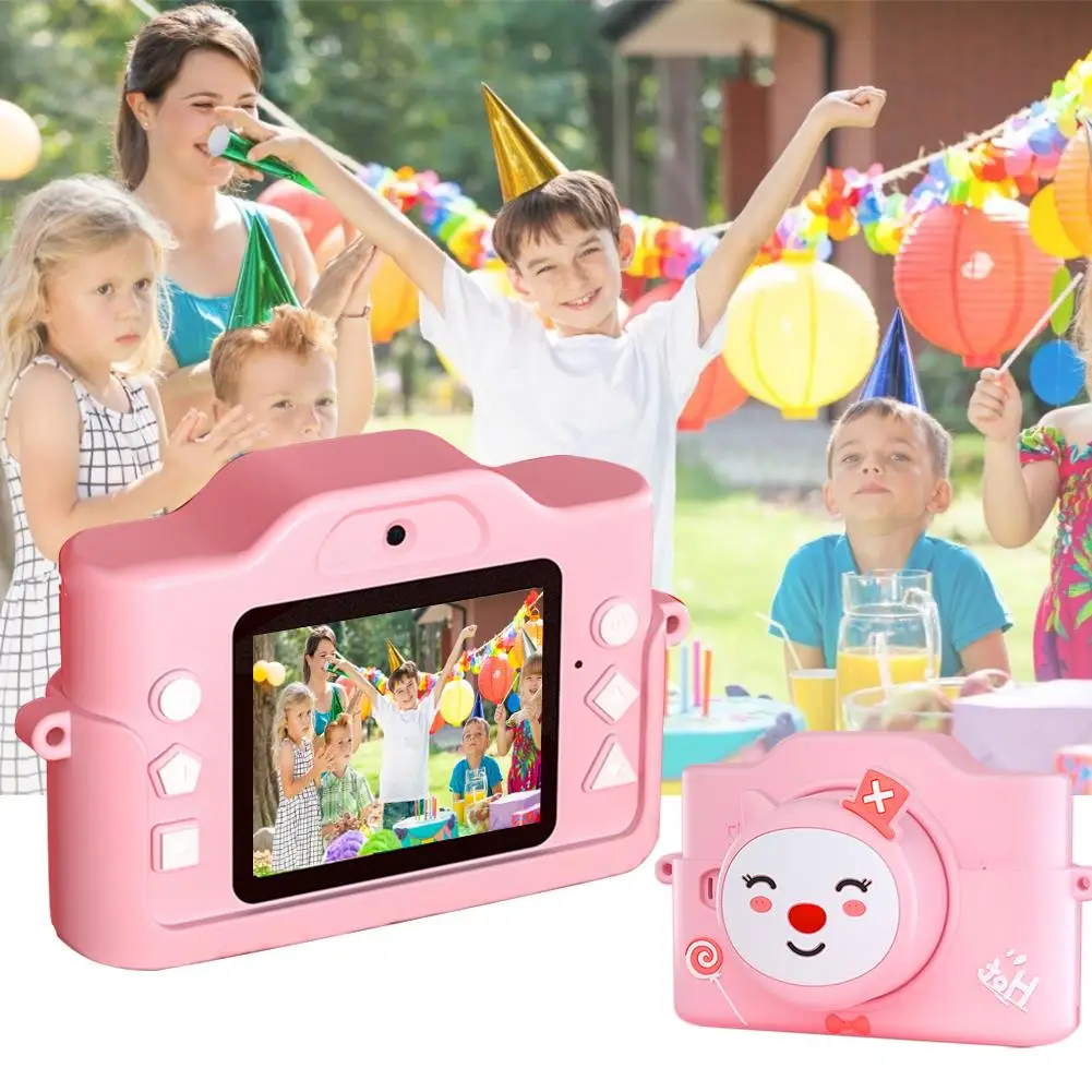 

2.0 Inch HD Screen 1080P Digital Mini Camera Kids 2000W 32G Cartoon Cute Camera Toys Photography Props For Child Birthday Gift