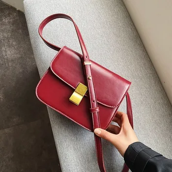 

2020 New Style Women's Fashion Handbag Retro Square Bag Square Sling Bag Single Shoulder Messenger Bag Textured Mini Bag