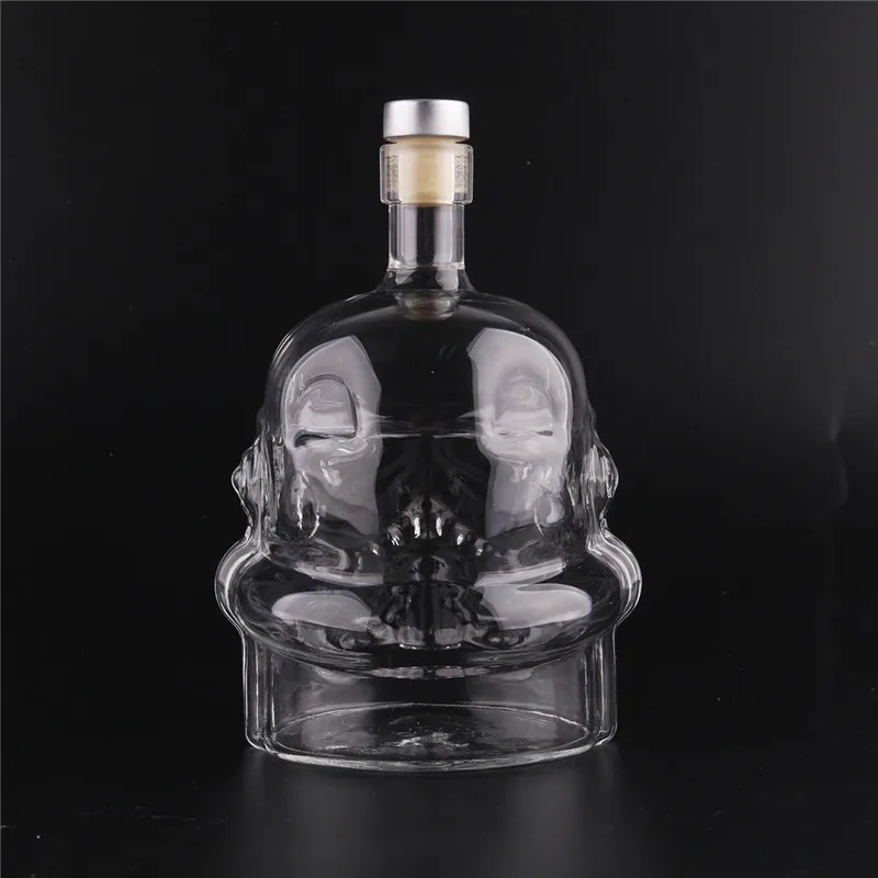 Portable Traveing Glass Cup Water Bottle Vase for Decoration DIY Water Bottle Star Wars Stormtrooper Helmet Glass Vodka Whisky