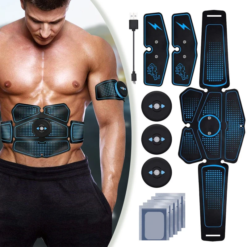 

EMS Hip Abdominal Muscle Stimulator Trainer ABS Fitness Equipment USB Electrostimulation Abdomen Exerciser Workout Home Gym