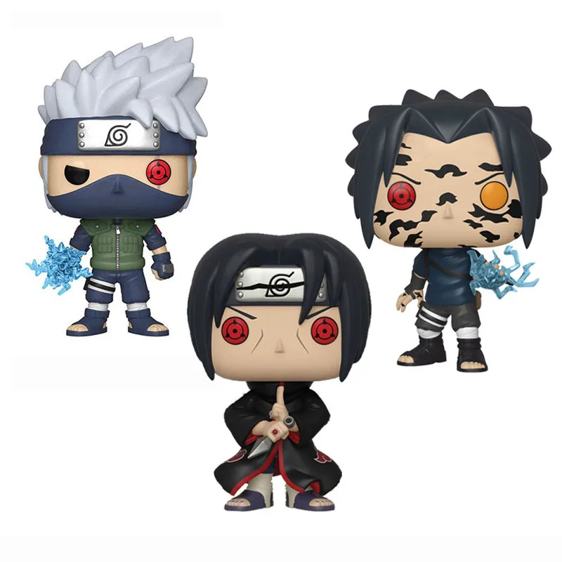 Наруто Funko pop Itachi#578 kakahi#548 Sasuke#455 Виниловая фигурка куклы, Игрушка Аниме Наруто, фигурки, игрушки, подарки для детей