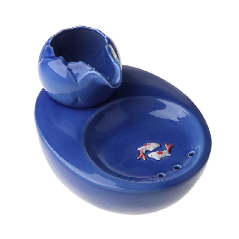 Electric Ceramics Cat Drinking Feeder Automatic Circulating Cat Dogs Drinking Water Fountain Dispenser