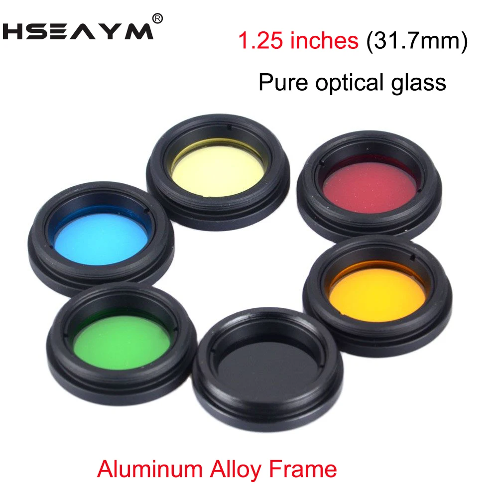 1.25 Inch 31.7mm Astronomical Telescope Pure Optical Glass Lens Planet Moon Nebula Filters Aluminum Alloy Frame |