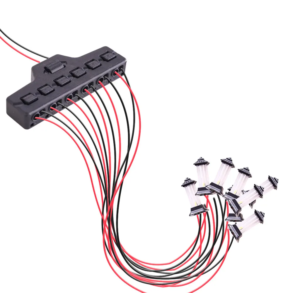 Railway Train Port Sharing Box 3/6 Distribution Port Hub For SMD Led Model Miniature Lighting System DC Lamp Scene Landscape - Image 5